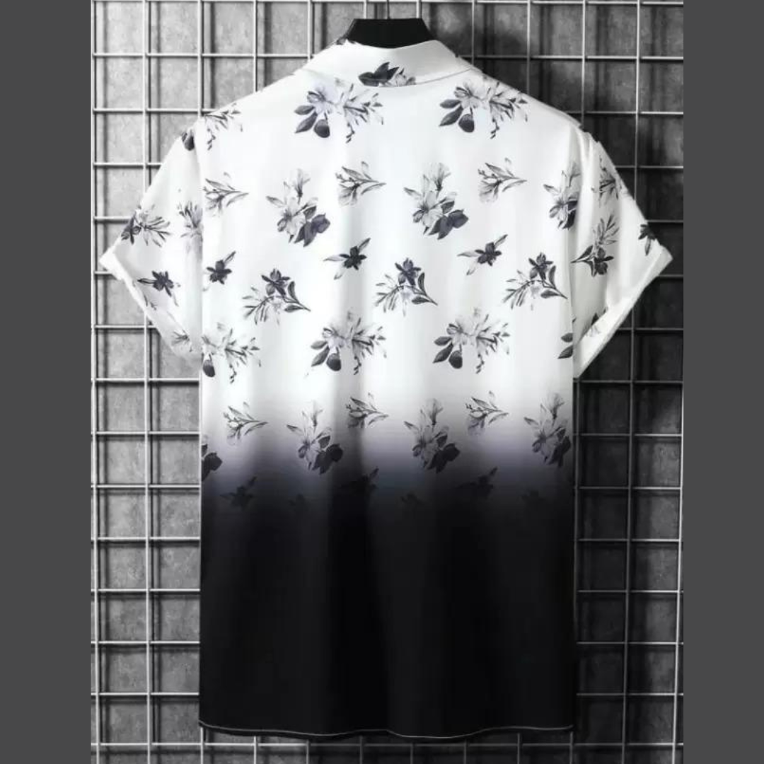 Lycra Blend Printed Half Sleeves Regular Fit Mens Casual Shirt