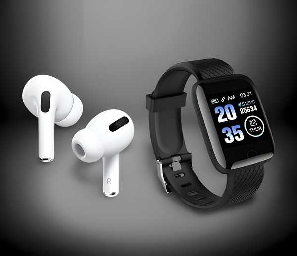 Bluetooth Wireless Earbuds & Smart Watch (Pack Of 2) @ Just 1499/-