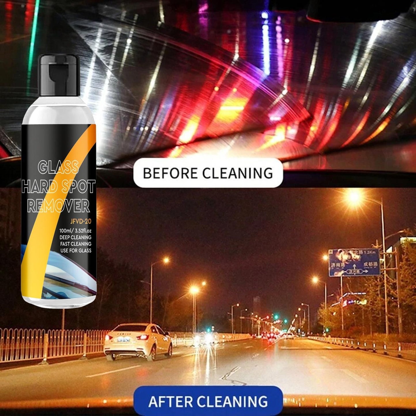 Car Glass Oil Film Cleaner (Pack of 2) @ Just 1,199