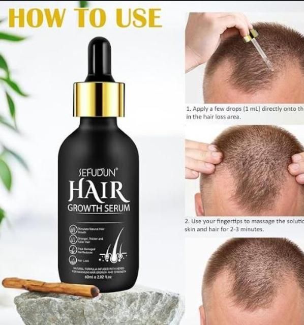 Hair Growth Serum with Biotin 60ML(Pack Of 2) - Buy 1 Get 1 Free