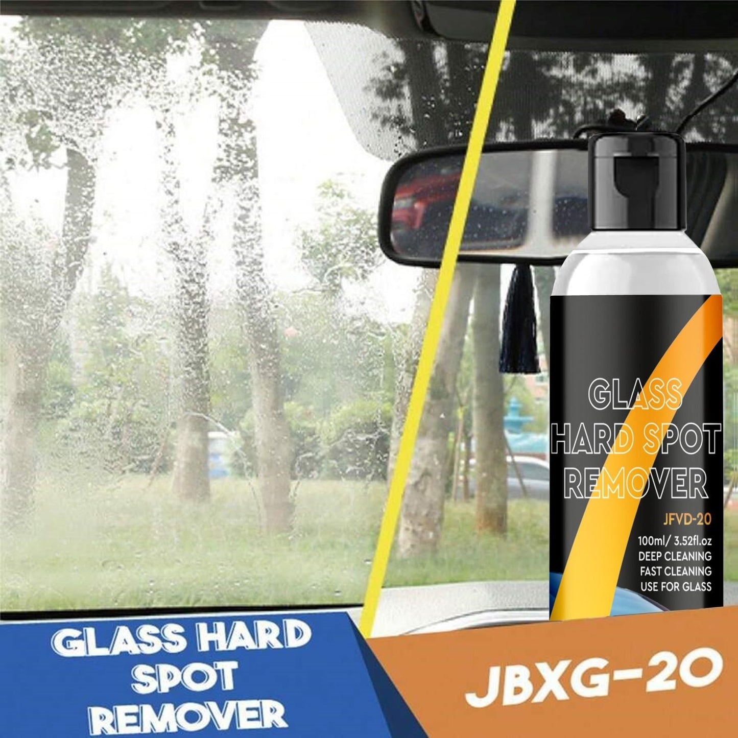 Car Glass Oil Film Cleaner (Pack of 2) @ Just 1,199